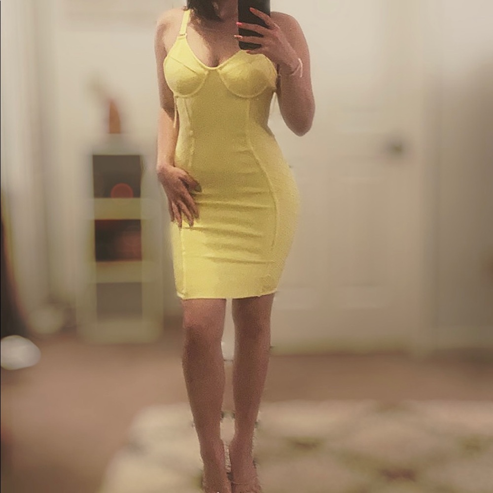 Yellow Bodycon Dress